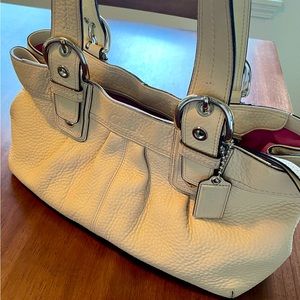 Coach SOHO pleated leather tote bag